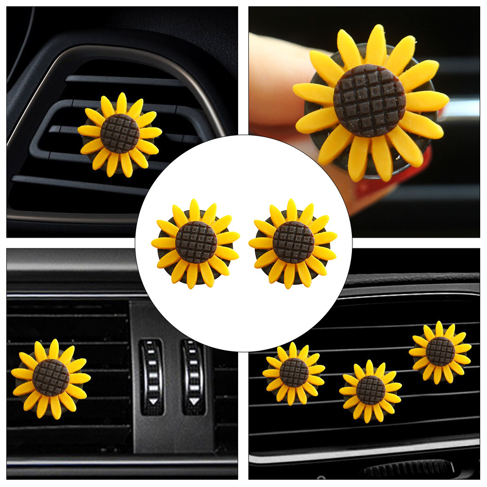 2Pcs Sunflower Car Aromatherap - Home Fragrance Verbena review and price