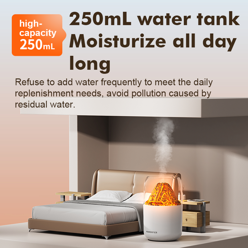 Mini Volcano Flame Humidifier  - Home Fragrance Types review and price