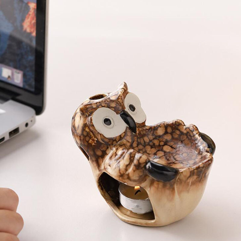 Ceramic Hollow Owl Aromatherap - Home Fragrance Oil Burner review and price