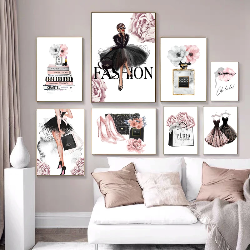 Fashion Woman Perfume Poster P - Home Fragrance Room Spray review and price
