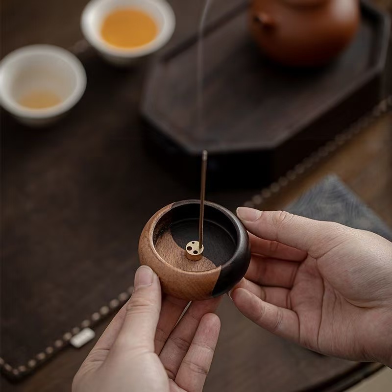 Solid Wood Tai Chi Incense Ins - Shop Home Fragrance review and price